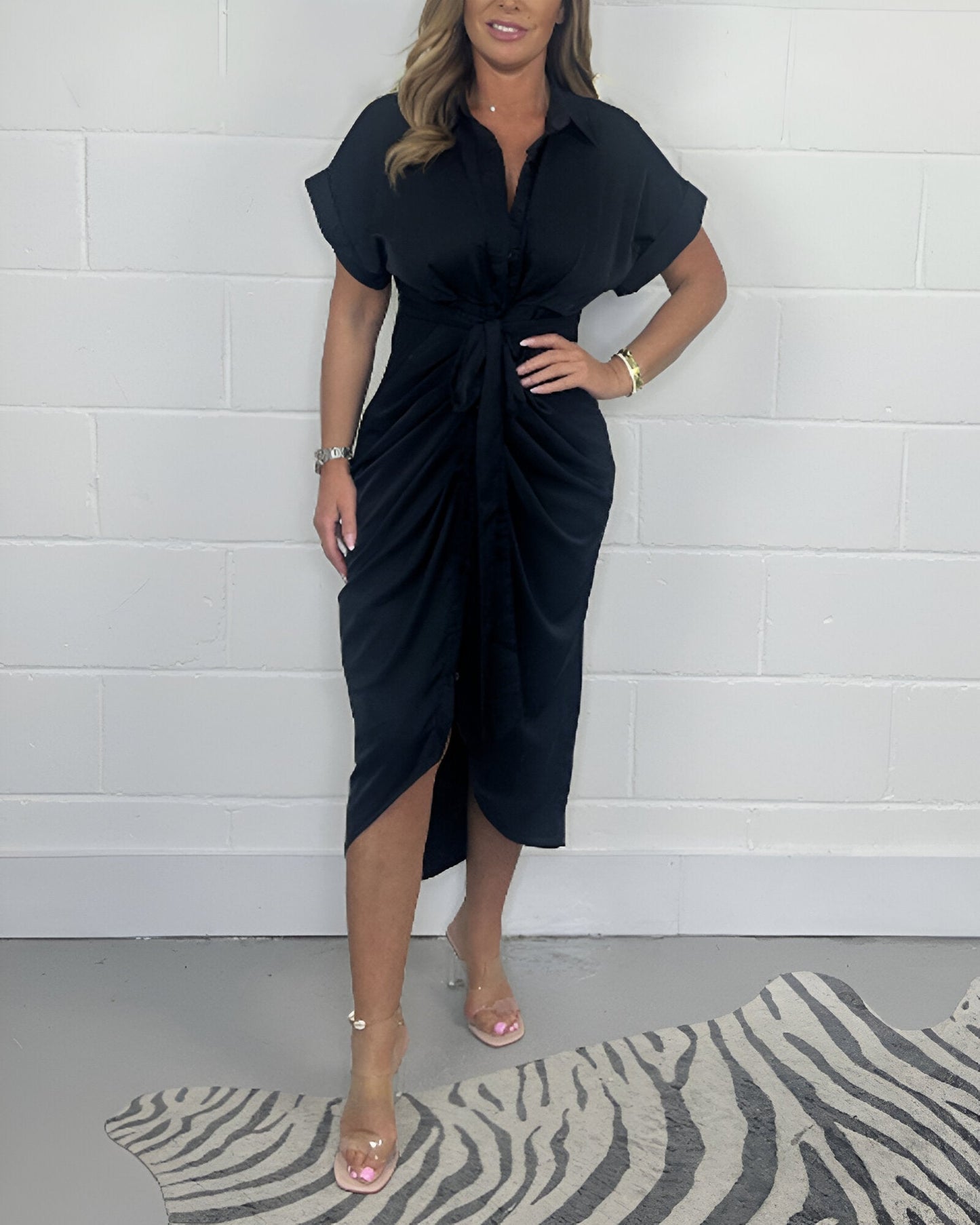 Janet™ | Elegant Plisserad Klänning