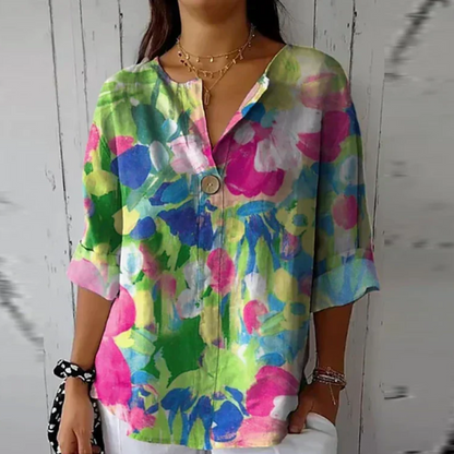 Tindra™ | Blus med blommönster