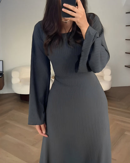 Vigdis™ | Elegant Stickad Maxiklänning