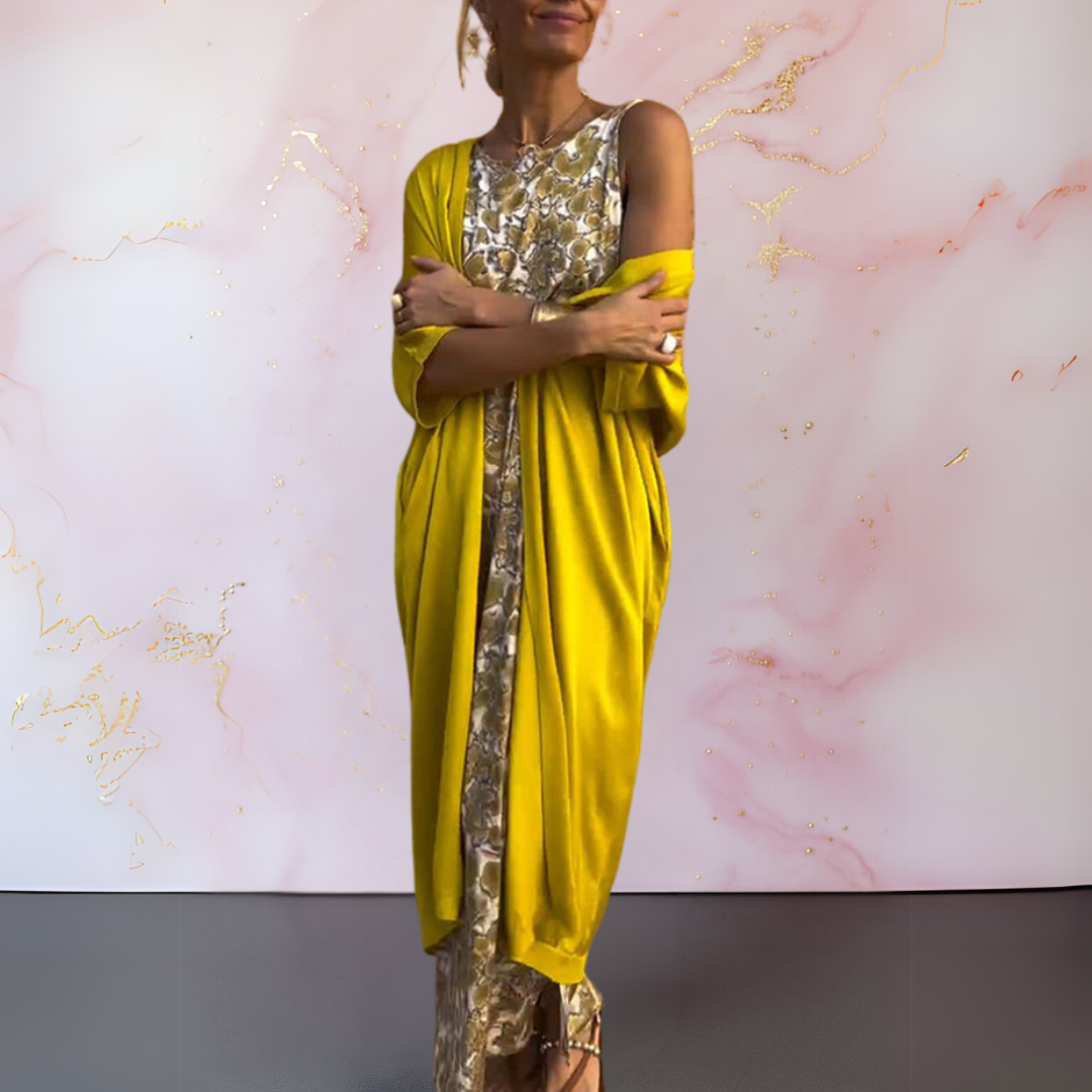 Britta™ | Elegant klänning med väst