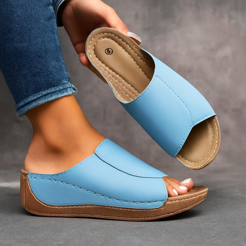 Livia™ | Ergonomiska halksäkra sandaler för smärtlindring