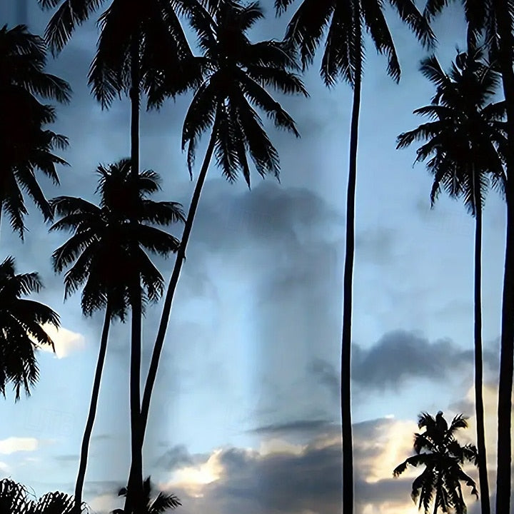 Aloha-skjorta med palmer