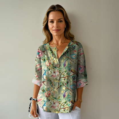 Tindra™ | Blus med blommönster